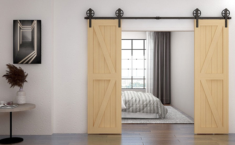 How big should barn door hardware be？