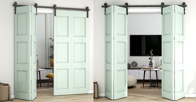 What is the difference between bifold and barn door?