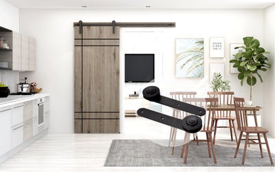 How to install a hanging barn door ？