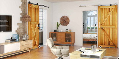 Can I use a hollow core door as a barn door?