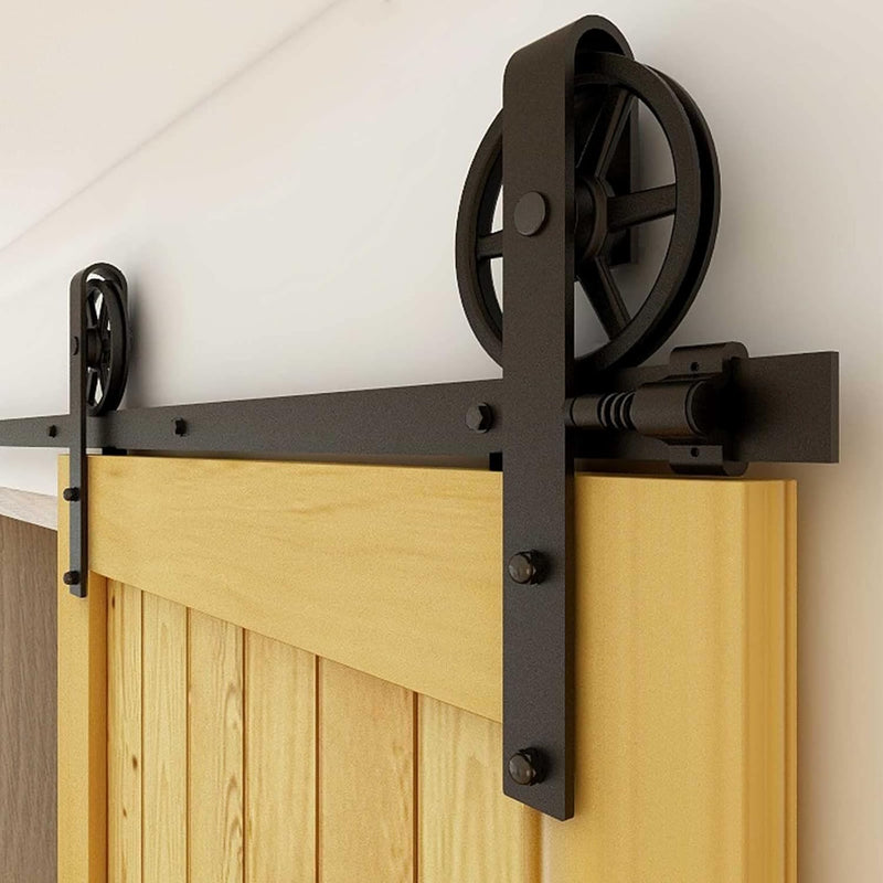 6.6FT/2M Sliding Barn Door Hardware Kit, for single door ，No door