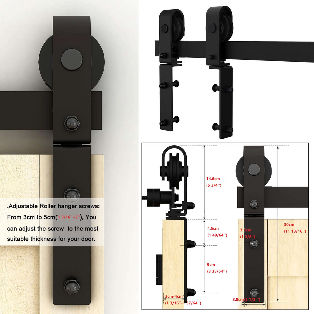 Bi-Folding Sliding Barn Door Hardware Kit – ccjh.shop