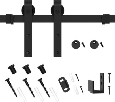 Cabinet Mini Sliding Barn Door Hardware Kit CCJH (No Cabinet)