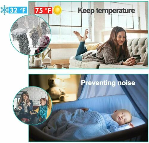 Under Door Sweep Weather Stripping Door Draft Stopper Blocker Strong Adhesive