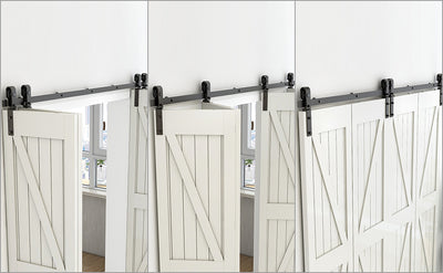 Bi-Folding sliding door hardware kit - suitable for 2 or 4 doors