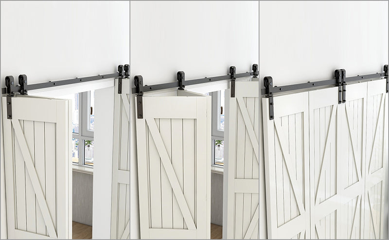 Bi-Folding sliding door hardware kit - suitable for 2 or 4 doors