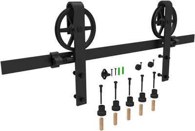 6.6FT/2M Sliding Barn Door Hardware Kit, for single door ，No door