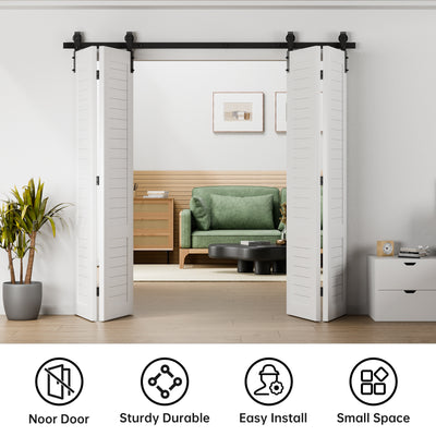 Bi-Folding sliding door hardware kit - suitable for 2 or 4 doors