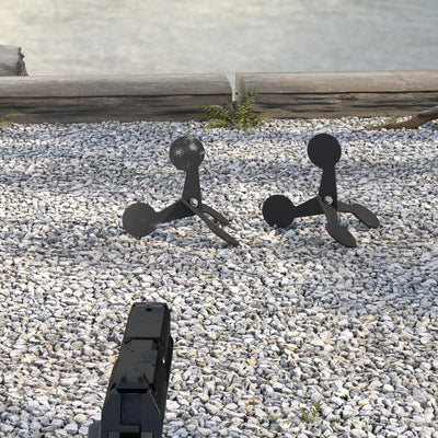 1 Pack Walking Target for Pistol Shooting, Auto Reset Steel Shooting Target