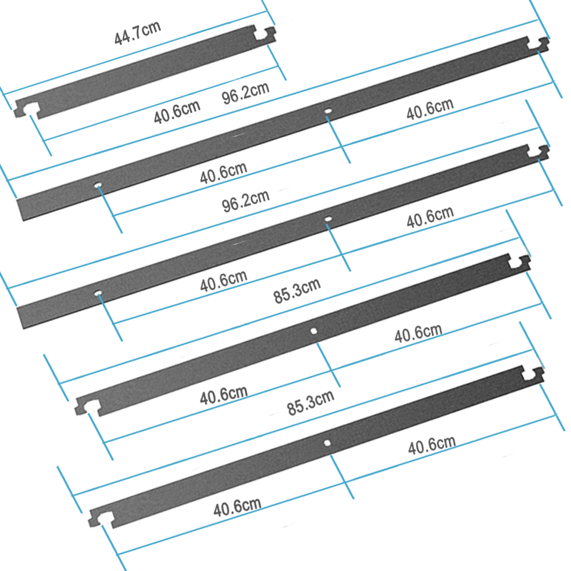 4-20FT Sliding Barn Door Hardware Closet Track Including accessories（no roller）