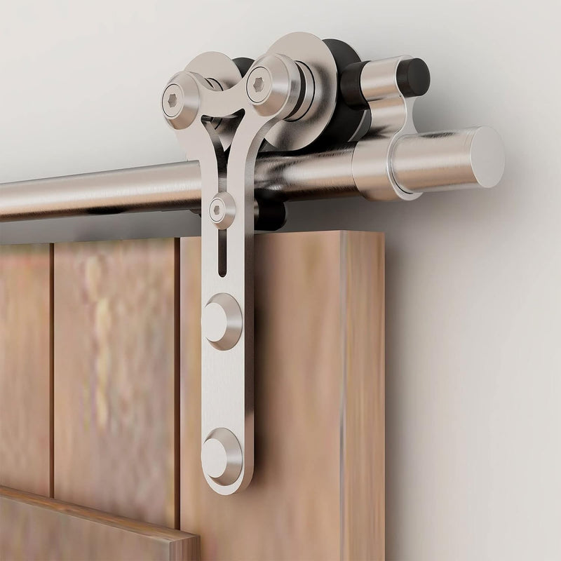 6FT/6.5FT/8FT/10FT Y Shape Roller Slidng Barn Door Hardware Kit