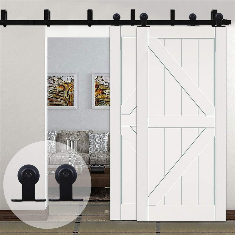 double door bypass barn door hardware