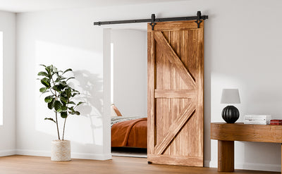 Sliding barn door hardware kit for Wooden 1/2 door ,Diamond shaped