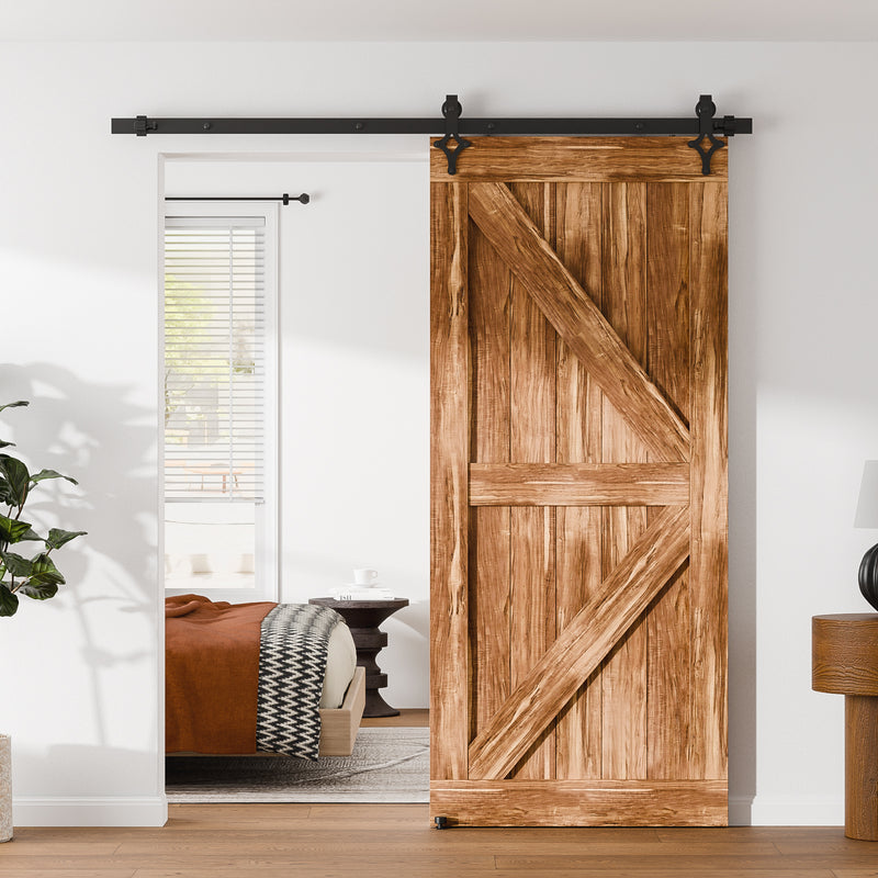 Sliding barn door hardware kit for Wooden 1/2 door ,Diamond shaped