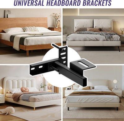 Adjustable Bed Headboard Wall Mounting Brackets,Footboard Extension Kit
