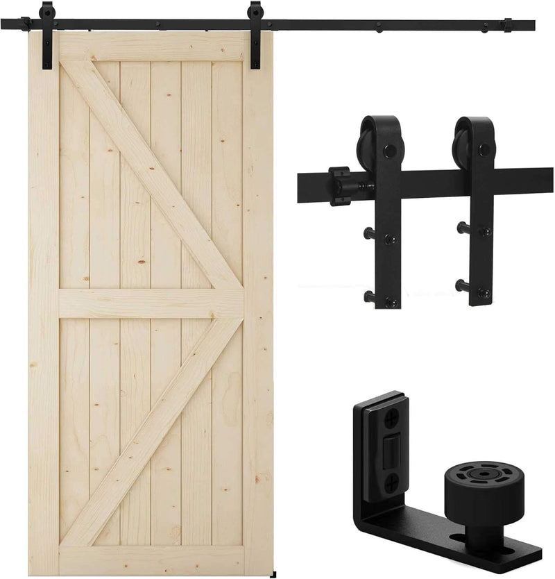 1.8M/2M Sliding barn door hardware kit for single wooden door