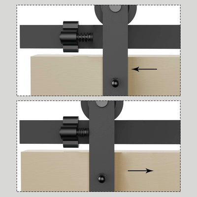 1.8M/2M Sliding barn door hardware kit for single wooden door