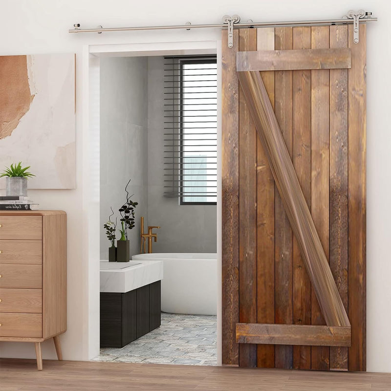 6FT/6.5FT/8FT/10FT Y Shape Roller Slidng Barn Door Hardware Kit