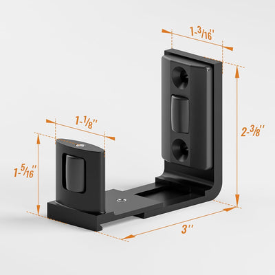 CCJH Adjustable sliding barn door floor guide rail