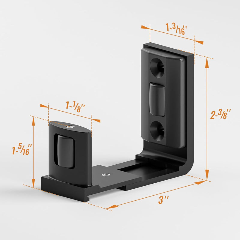 CCJH Adjustable sliding barn door floor guide rail