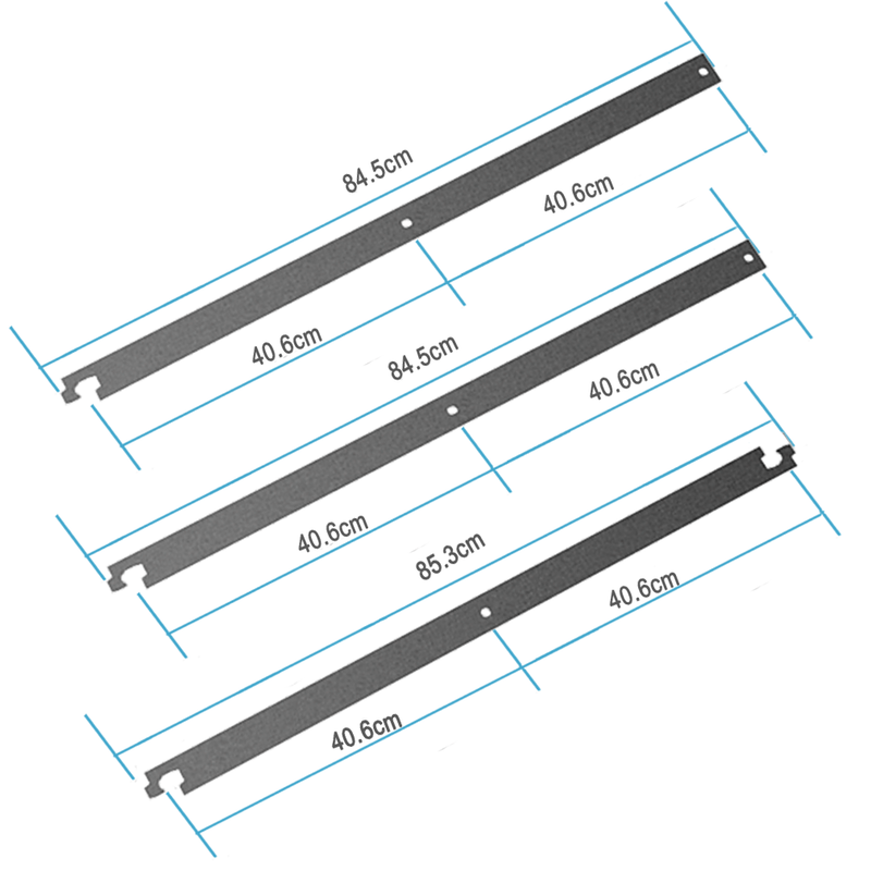 812mm Carbon sliding barn door hardware track ,no rollers, only tracks