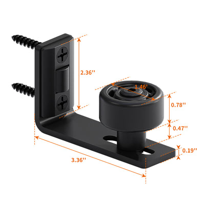 CCJH Adjustable sliding barn door floor guide rail