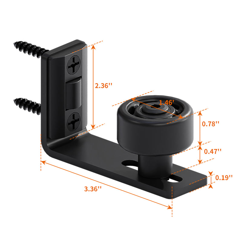 CCJH Adjustable sliding barn door floor guide rail