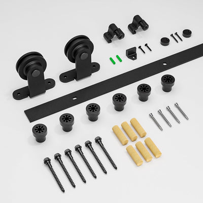 6.6FT/2M Sliding Barn Door Hardware Kit, for single door ，No door