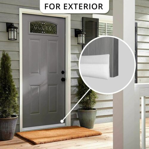 Under Door Sweep Weather Stripping Door Draft Stopper Blocker Strong Adhesive