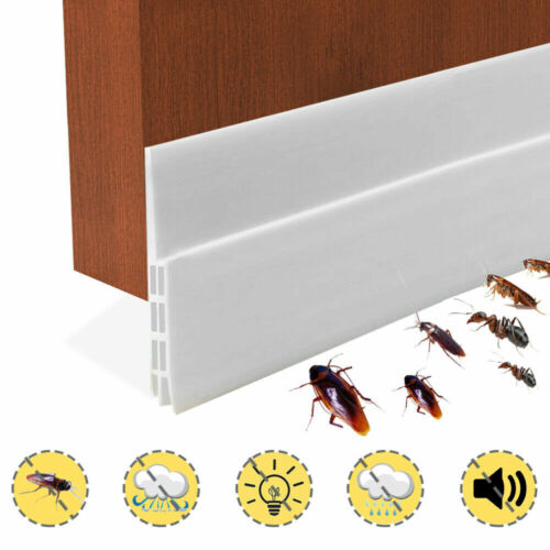 Under Door Sweep Weather Stripping Door Draft Stopper Blocker Strong Adhesive