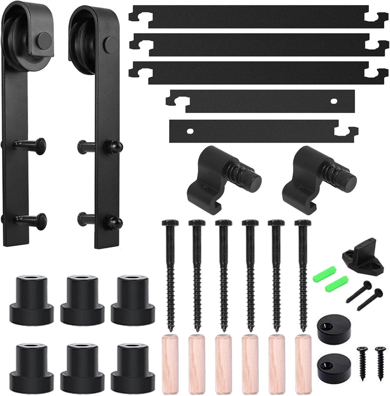 6.6FT/2M Sliding Barn Door Hardware Kit, for single door ，No door