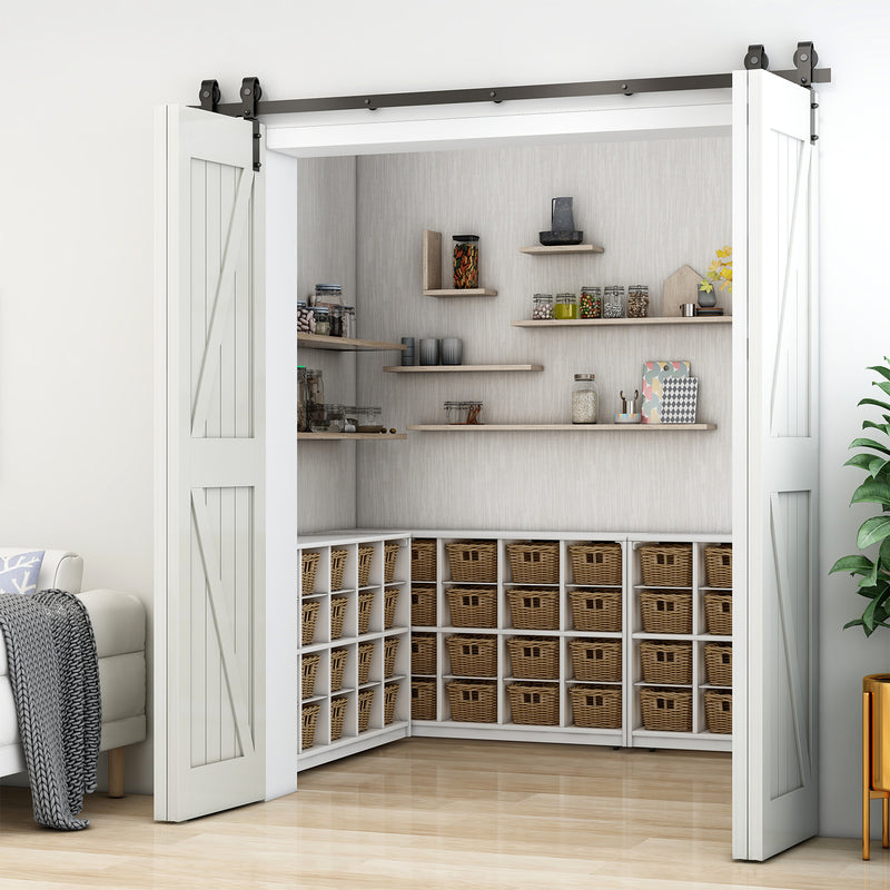 Bi-Folding sliding door hardware kit - suitable for 2 or 4 doors