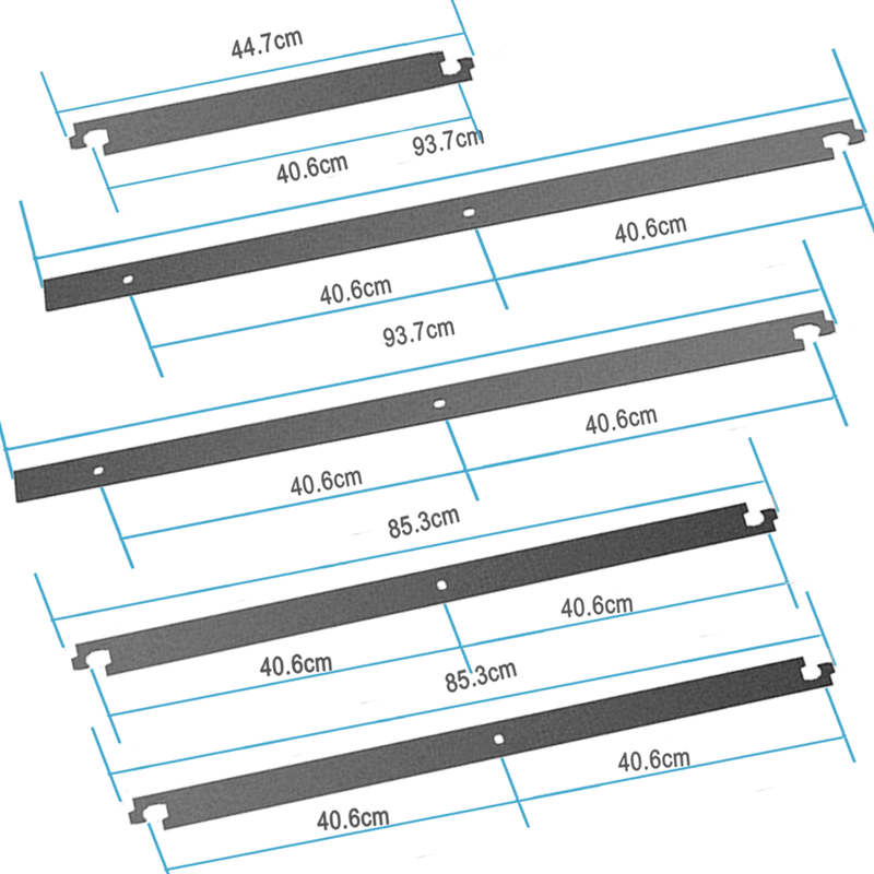4-20FT Sliding Barn Door Hardware Closet Track Including accessories（no roller）