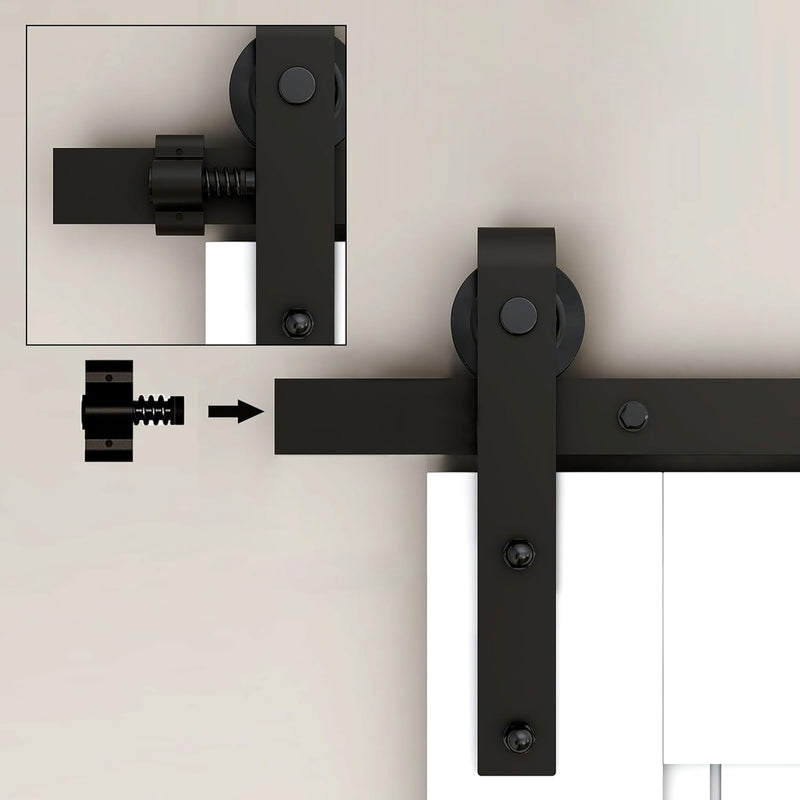 6.6FT/2M Sliding Barn Door Hardware Kit, for single door ，No door