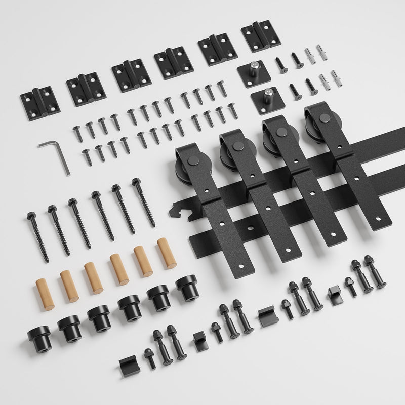 Bi-Folding sliding door hardware kit - suitable for 2 or 4 doors