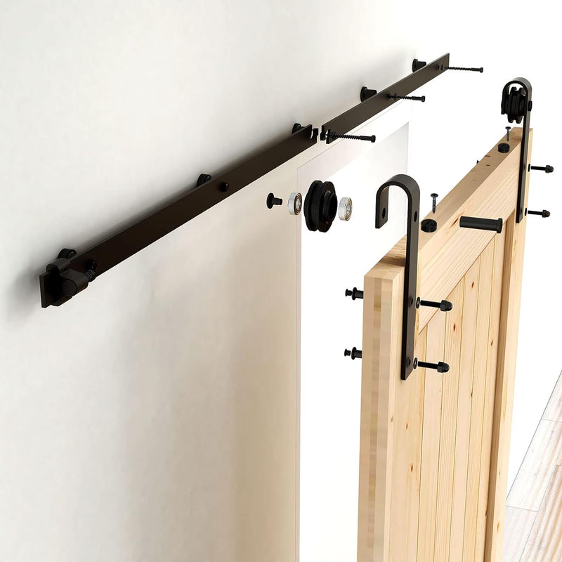 6.6FT/2M Sliding Barn Door Hardware Kit, for single door ，No door