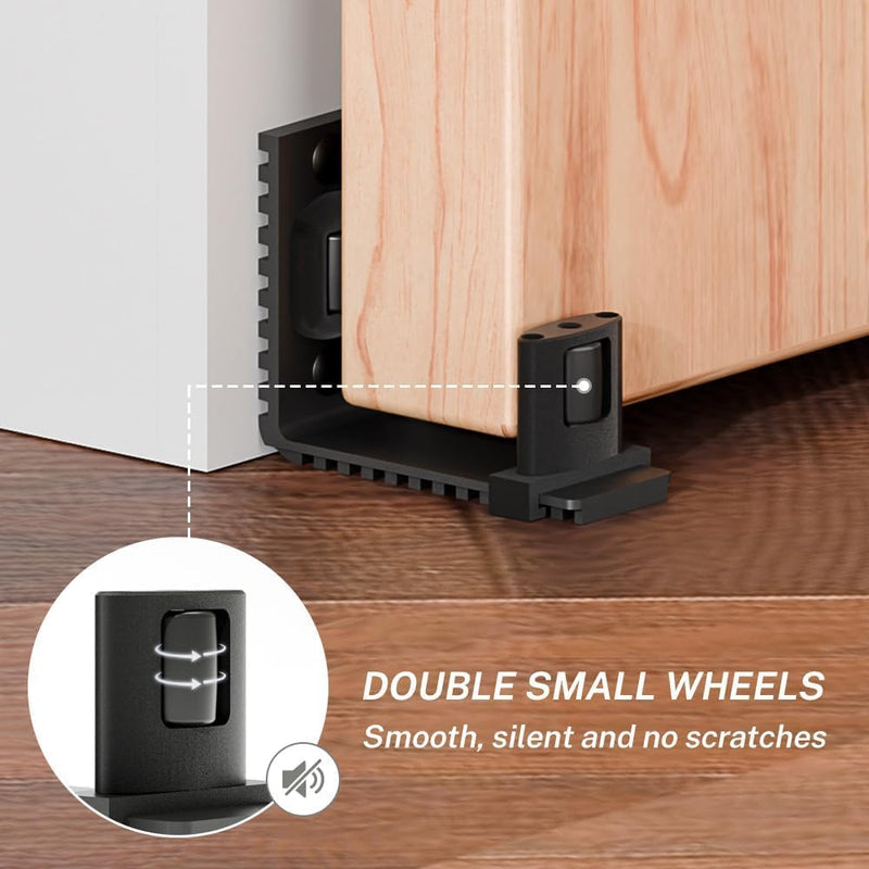 CCJH Adjustable sliding barn door floor guide rail