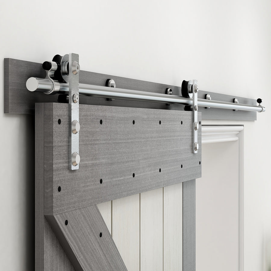JR Products 20565 Sliding Door Hanger – Top-Mount Hardware For Pocket & Sliding Doors, Screws Included