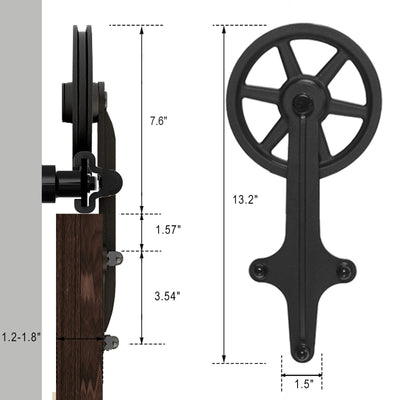 ccjh sliding barn door hardware kit