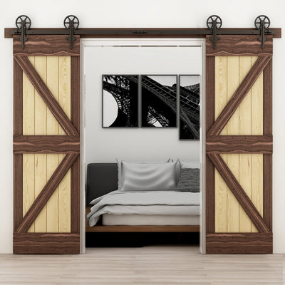 ccjh sliding barn door hardware kit