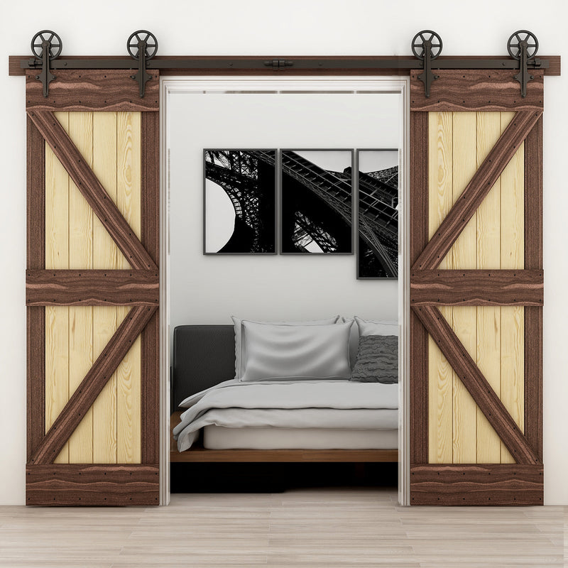ccjh sliding barn door hardware kit