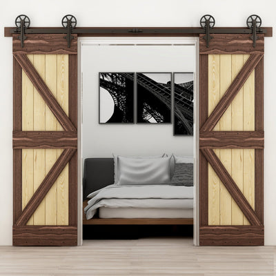 ccjh sliding barn door hardware kit