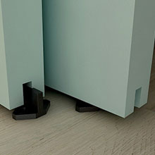 single bypass door hardware