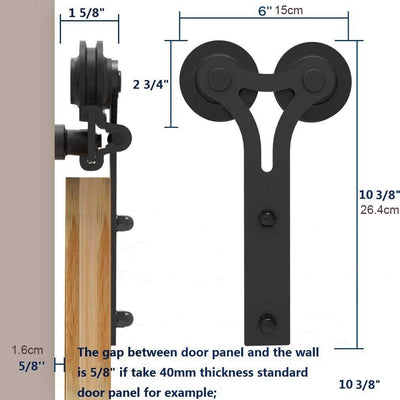 how to hang a barn door track