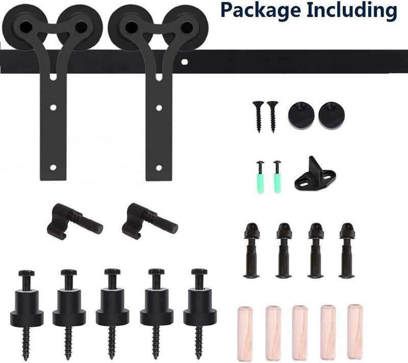 how to hang a barn door track