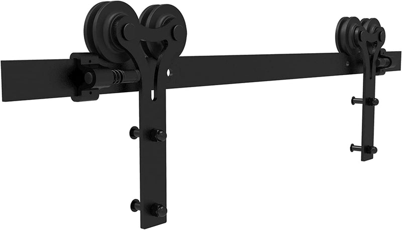 how to hang a barn door track