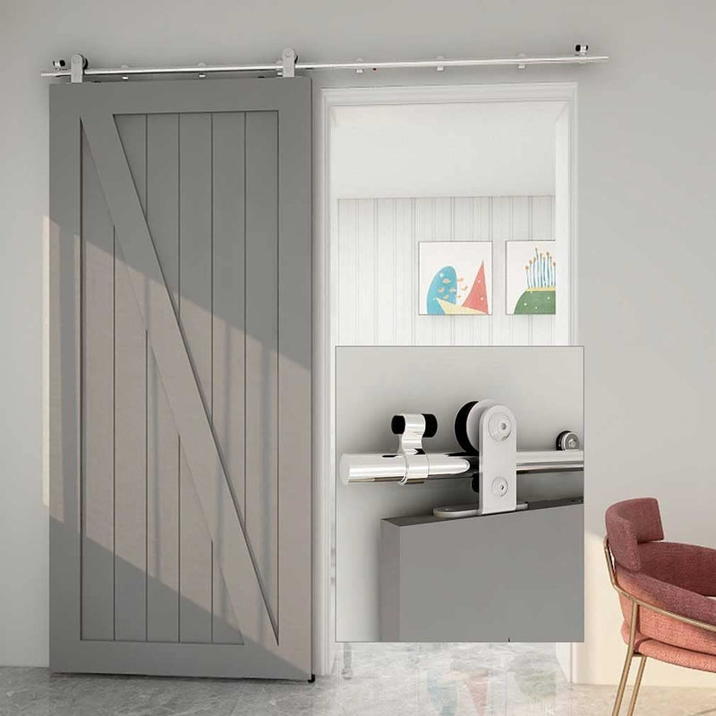 stainless steel barn door hardware