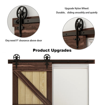 ccjh sliding barn door hardware kit