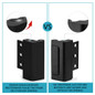 Home Security Defender Lock Door Reinforcement Black Lock, Easy Install