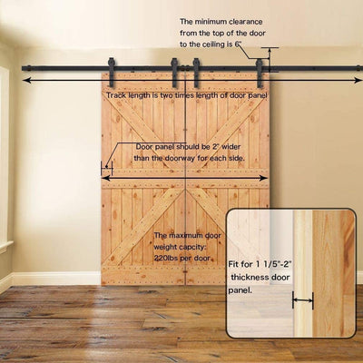 double barn door installation